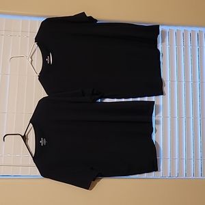 2 Bombas Pima Crew Neck T-Shirt - Short Sleeve Size Large Men's